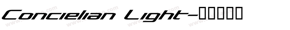 Concielian Light字体转换